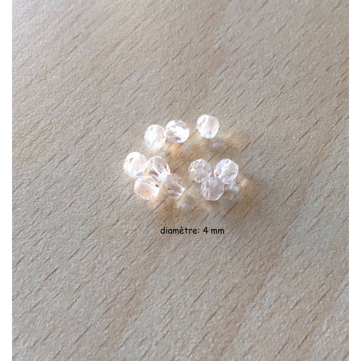 Sachet de perles à facettes irisées 