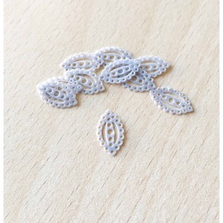 jolie paillette ovale filigrane argent 