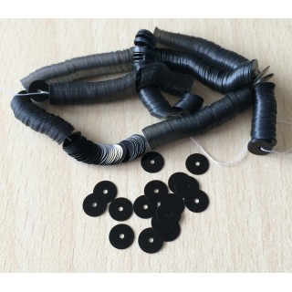 paillette noir super 6 mm