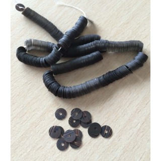 paillettes bois foncé  5 mm 
