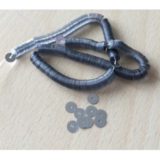 paillettes argent métallique 5 mm 