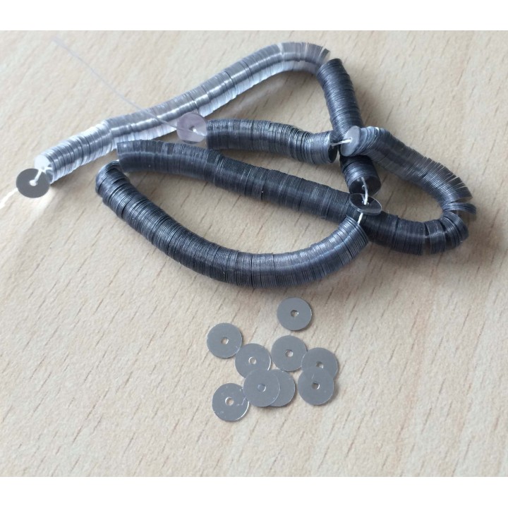paillettes argent métallique 5 mm 