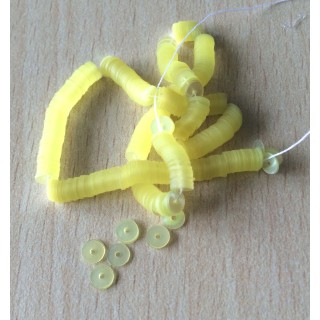 paillettes  jaune pâle lustré 4 mm