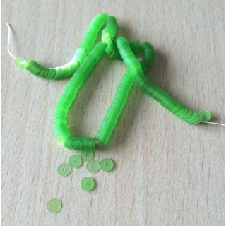 paillettes vert lustré   4 mm