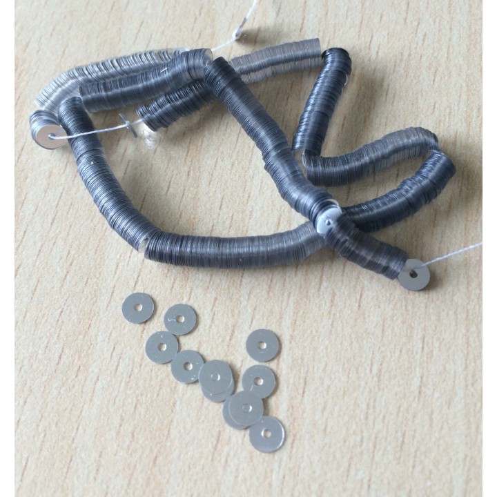 paillettes argent métallique  4 mm