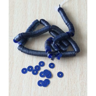 paillettes bleu marine métallique  4 mm