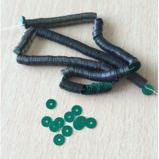 paillettes emmeraude métallique  4 mm