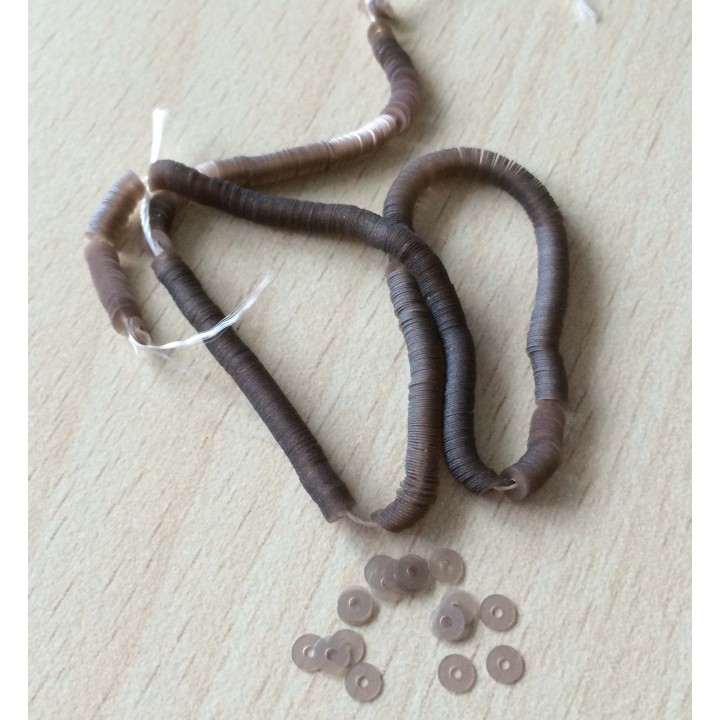 paillette marron perliane  3 mm