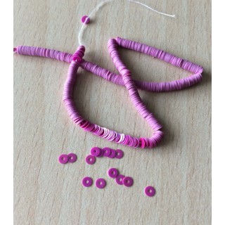 paillette fuchsia procelaine   3 mm