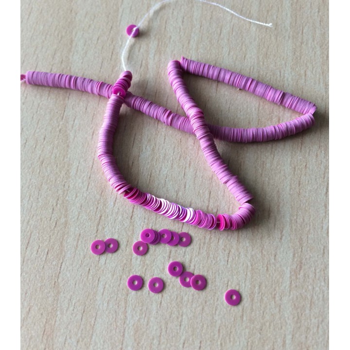 paillette fuchsia procelaine   3 mm