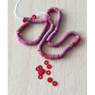 paillette rouge procelaine   3 mm