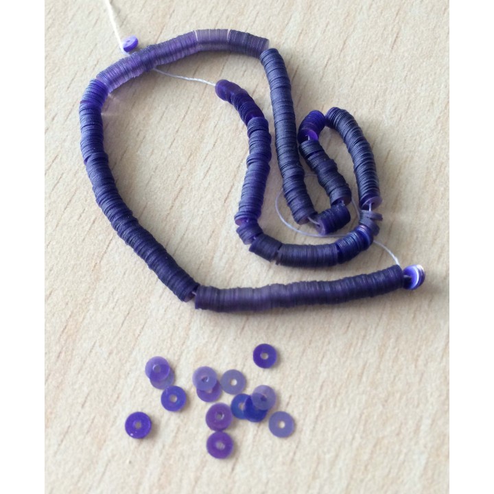 paillette violet foncé irisée  3 mm