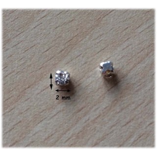 Strass Swarovski cabochon "Chatons"  2 mm crystal 