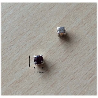 Strass Swarovski cabochon "Chatons"  3.3 mm amethyst 