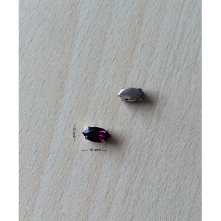 Strass Swarovski cabochon "Chatons"  "fuseau"l amethyst