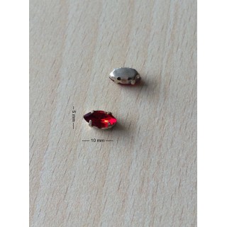 Strass Swarovski cabochon "Chatons"  "fuseau" siam