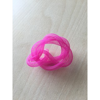 ruban tubulaire résille couleur fuchsia