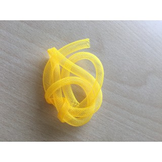 ruban tubulaire résille couleur jaune