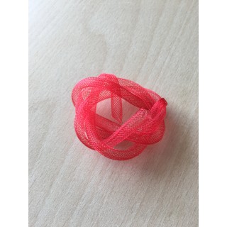 ruban tubulaire résille couleur rouge