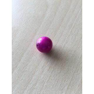 perle artisanale en verre  forme "amande" couleur: ambre 