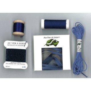 Pack de découvverte Soie d'Alger bleu