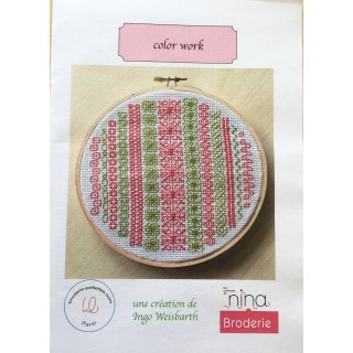 Kit complet ""tambour en color work"