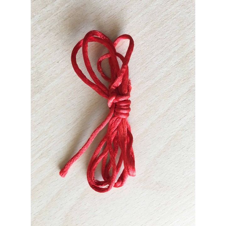 fil queue de rat rouge  diamètre: 1 mm 
