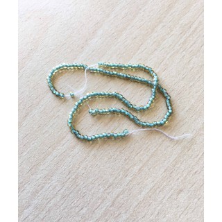  perles topo vert eau 12/o