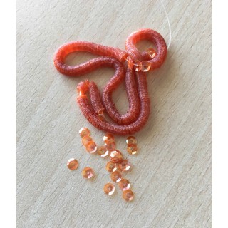 paillettes opaline métal or rosé 5 mm 