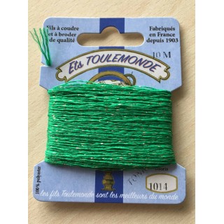 Fil métallique multicolore (argent, vert, framboise) 7029