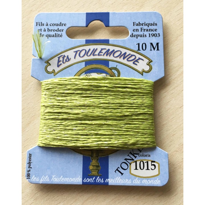 Fil métallique multicolore (argent, vert, framboise) 7029
