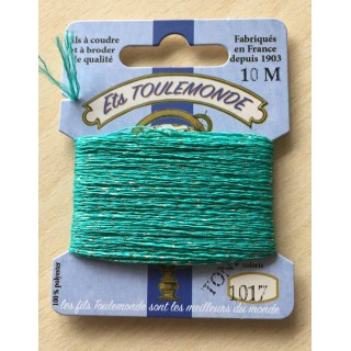 Fil métallique multicolore (argent, vert, framboise) 7029