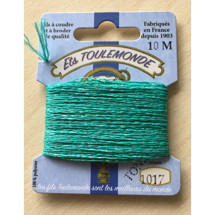Fil métallique multicolore (argent, vert, framboise) 7029
