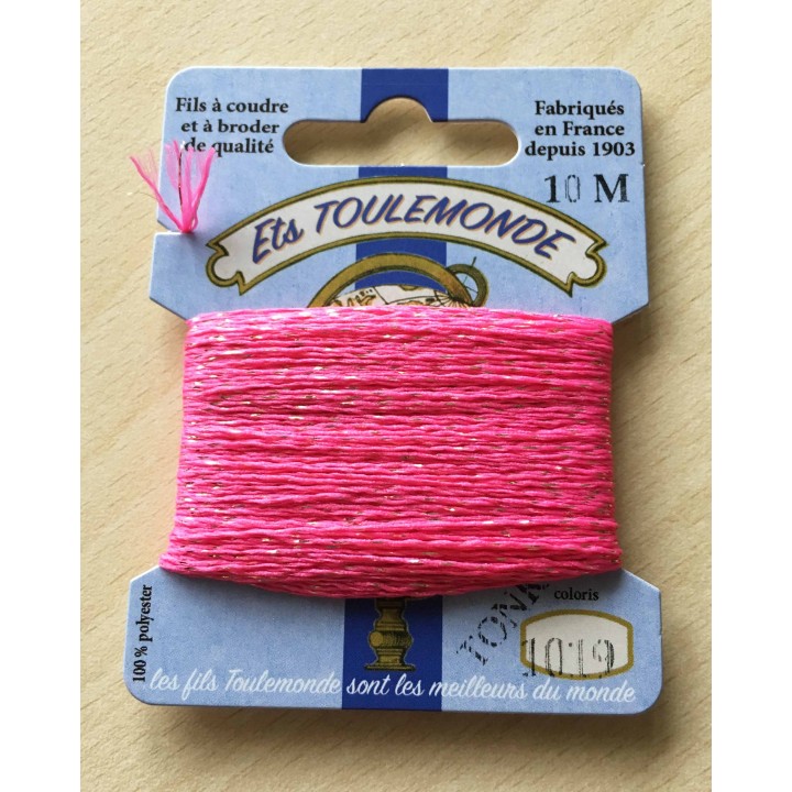 Fil métallique multicolore (argent, vert, framboise) 7029