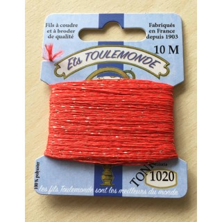 Fil métallique multicolore (argent, vert, framboise) 7029