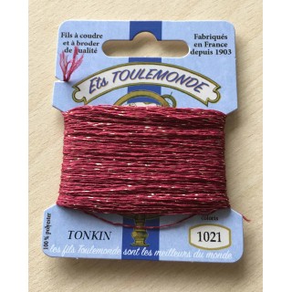 Fil métallique multicolore (argent, vert, framboise) 7029