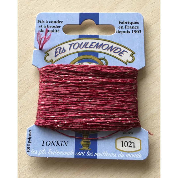 Fil métallique multicolore (argent, vert, framboise) 7029