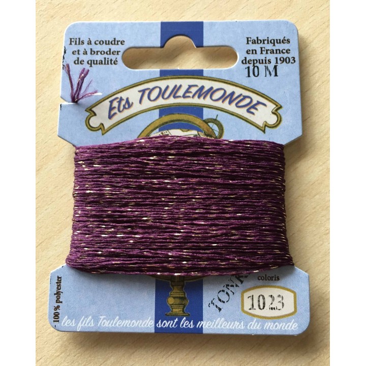 Fil métallique multicolore (argent, vert, framboise) 7029