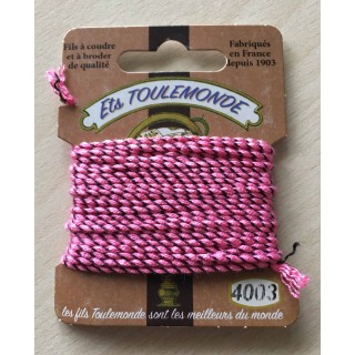 Fil métallique multicolore (argent, vert, framboise) 7029