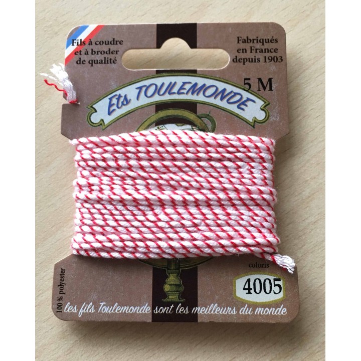 Fil métallique multicolore (argent, vert, framboise) 7029