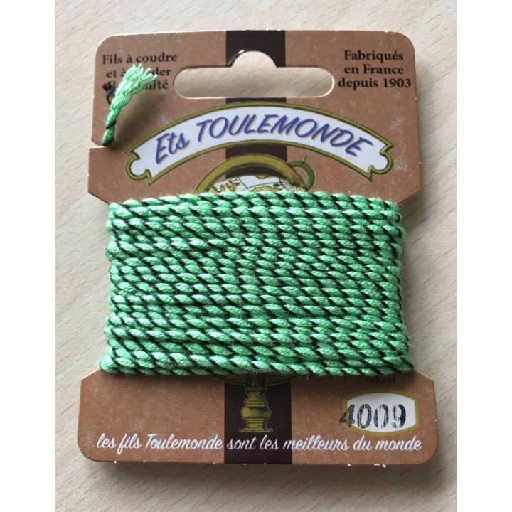 Fil métallique multicolore (argent, vert, framboise) 7029