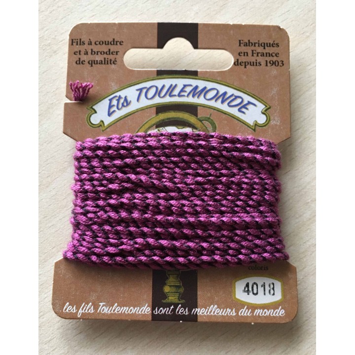 Fil métallique multicolore (argent, vert, framboise) 7029