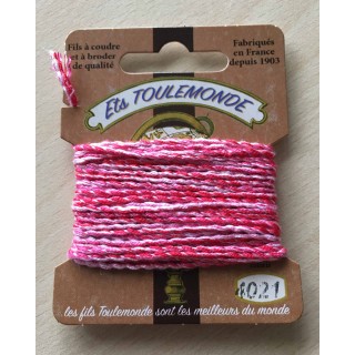 Fil métallique multicolore (argent, vert, framboise) 7029