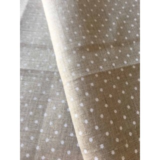 toile à broder "Murano carré" écru / marron
