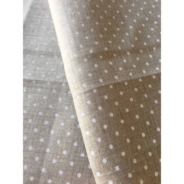 toile à broder "Murano carré" écru / marron