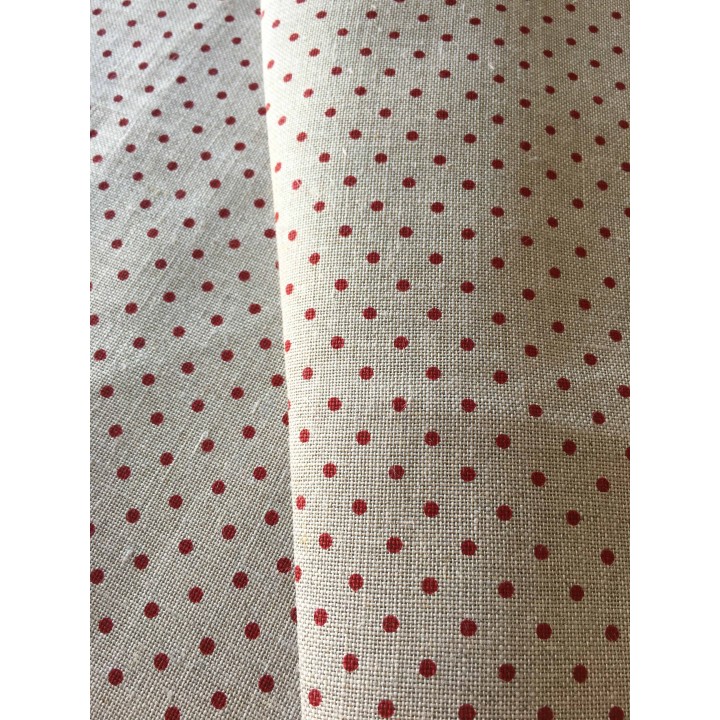 toile à broder "Murano carré" écru / marron