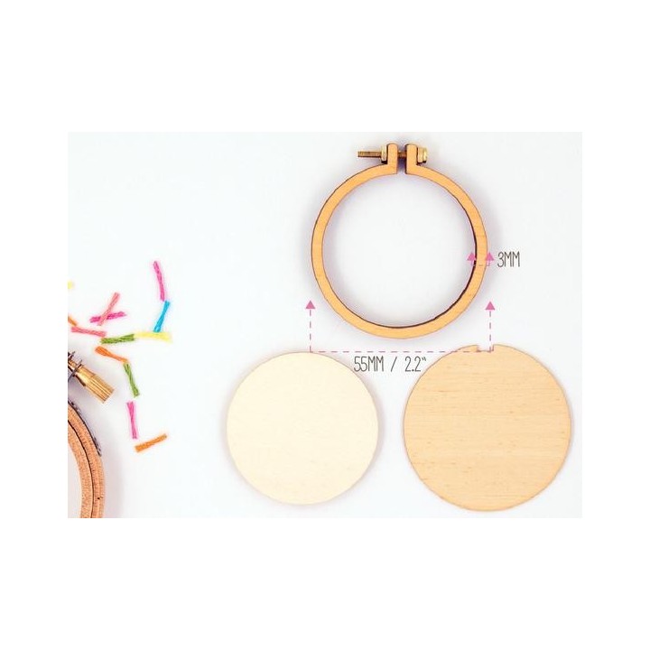 mini tambour rond  55 mm