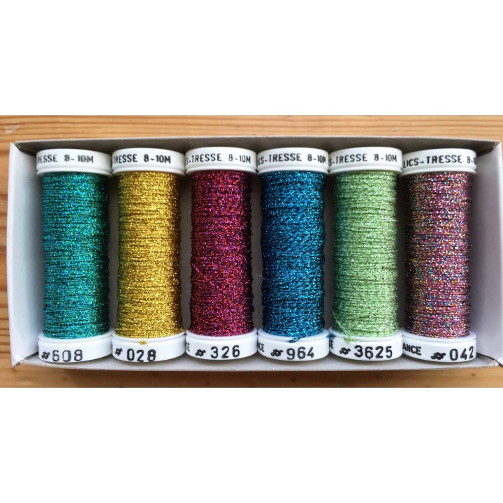 Flashy metallic thread discovery pack 8