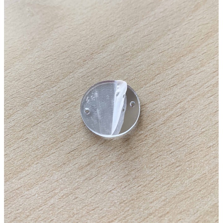 miroir shisha à coudre  disque  taille 3 cm  doré 