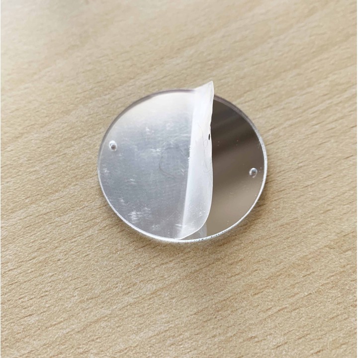 miroir shisha à coudre  disque  taille 3 cm  doré 